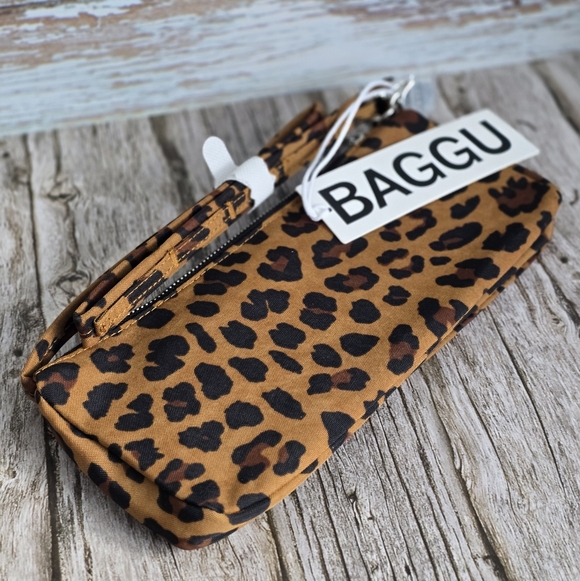 *NWT* BAGGU Leopard Print Pochette Shoulder Bag - Picture 9 of 10